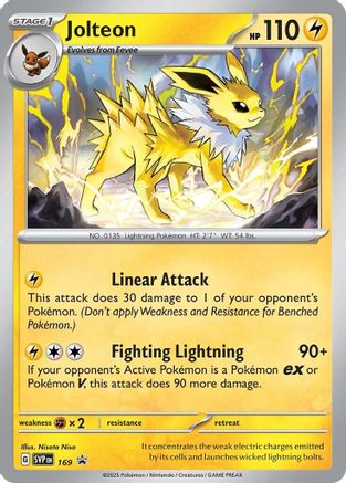 Jolteon 169  - Holofoil SV Scarlet & Violet Promo Cards - Promo