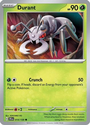 Durant 014/159 - Reverse Holofoil SV09 Journey Together - Common