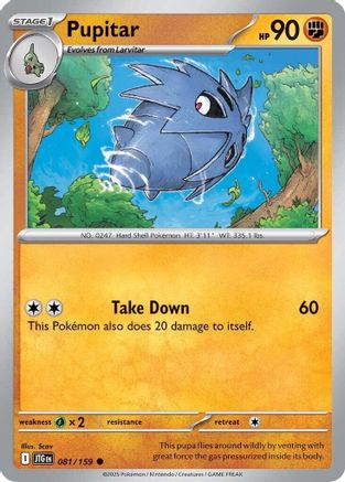 Pupitar 081/159 - Reverse Holofoil SV09 Journey Together - Common