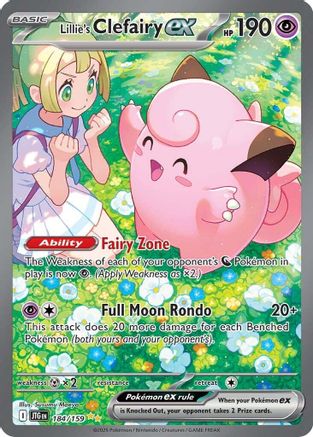 Lillie's Clefairy ex 184/159  - Holofoil SV09 Journey Together - Special Illustration Rare