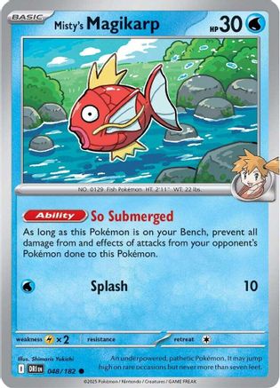 Misty's Magikarp 048  - Reverse Holofoil SV10 Destined Rivals - Common