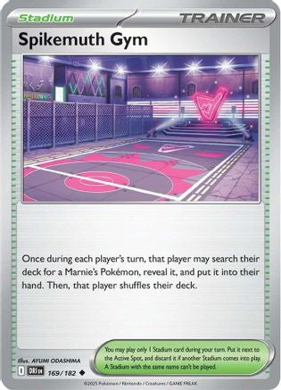 Spikemuth Gym 169 - Reverse Holofoil SV10 Destined Rivals - Uncommon