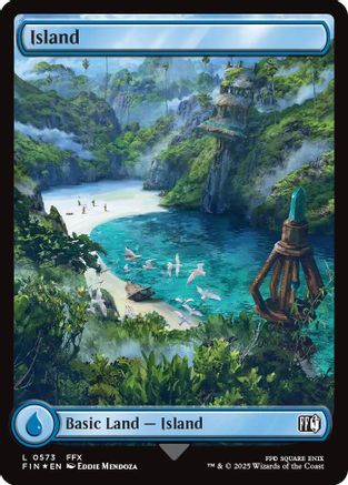 Island (0573) (Surge Foil) (FIN-573) - FINAL FANTASY Foil