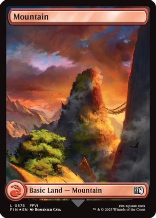 Mountain (0575) (Surge Foil) (FIN-575) - FINAL FANTASY Foil