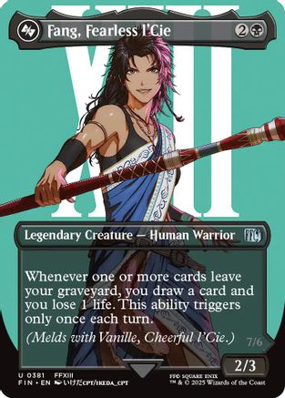 Fang, Fearless l'Cie (Borderless) (FIN-381) - FINAL FANTASY Foil