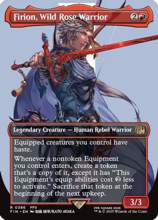 Firion, Wild Rose Warrior (Borderless) (FIN-386) - FINAL FANTASY Foil