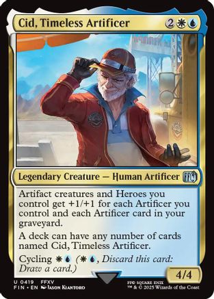 Cid, Timeless Artificer (0419) (FIN-419) - FINAL FANTASY Foil