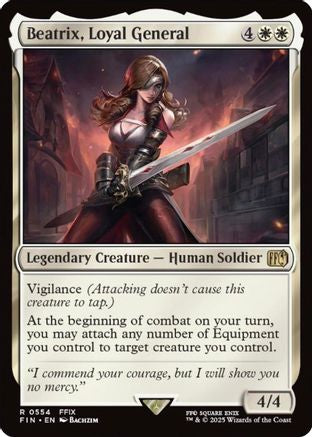 Beatrix, Loyal General (FIN-554) - FINAL FANTASY Foil