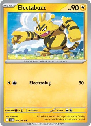 Electabuzz 068 - Reverse Holofoil SV10 Destined Rivals - Common