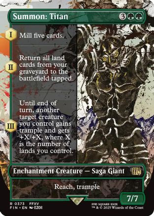 Summon: Titan (Borderless) (FIN-373) - FINAL FANTASY