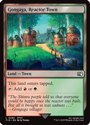 Gongaga, Reactor Town (FIN-280) - FINAL FANTASY Foil