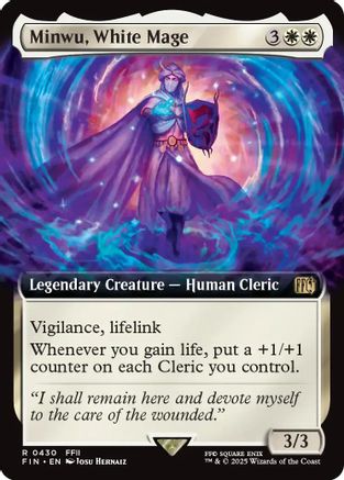 Minwu, White Mage (Extended Art) (FIN-430) - FINAL FANTASY Foil