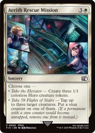 Aerith Rescue Mission (FIN-005) - FINAL FANTASY Foil