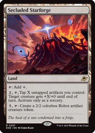 Secluded Starforge (EOE-257) - Edge of Eternities Foil