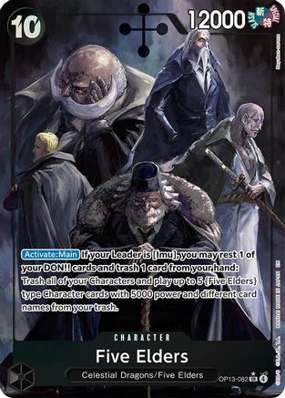 Five Elders (Alternate Art) (OP13-082) - Carrying On His Will Foil