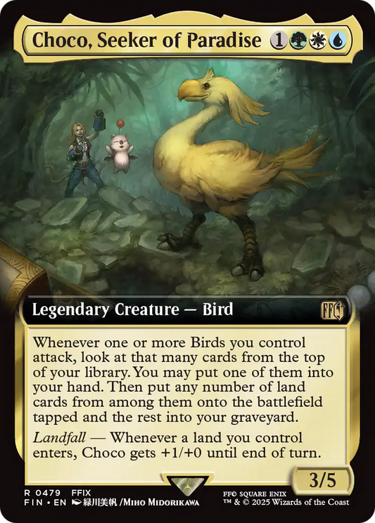 Choco, Seeker of Paradise (Extended Art) (FIN-479) - FINAL FANTASY Foil