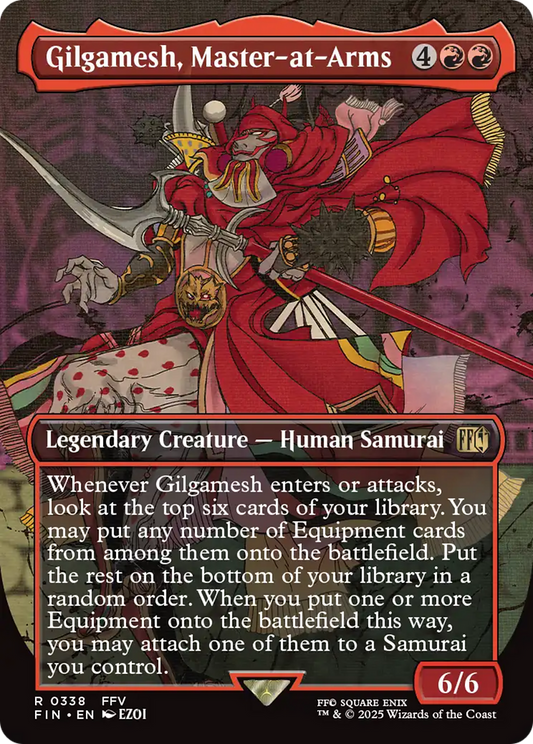 Gilgamesh, Master-at-Arms (Borderless) (FIN-338) - FINAL FANTASY Foil