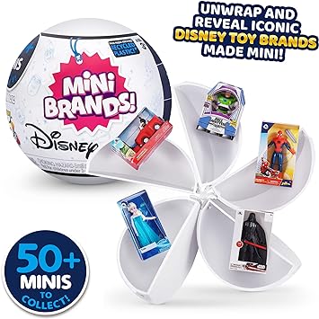 5 Surprise Disney Mini Brands by ZURU Disney Store Edition