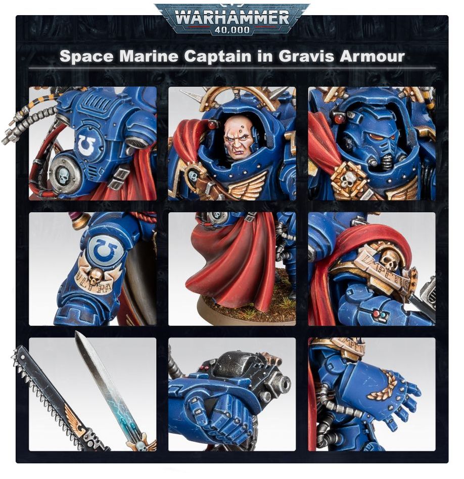 Space Marines - Captain in Gravis Armour