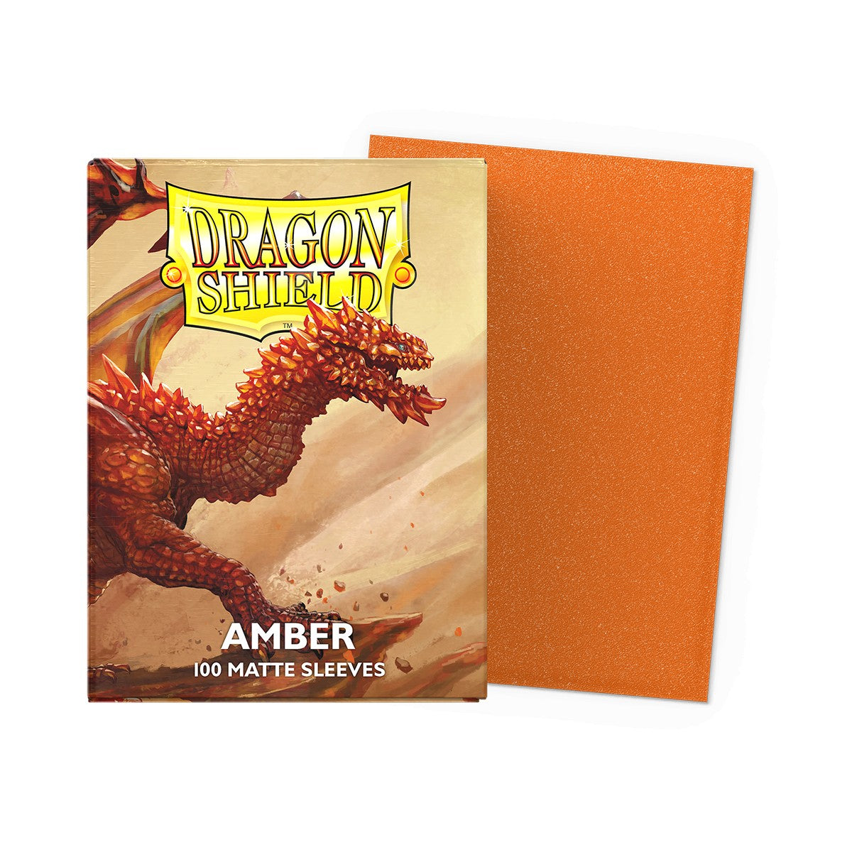 Dragon Shield Sleeves - Matte Amber - 100ct
