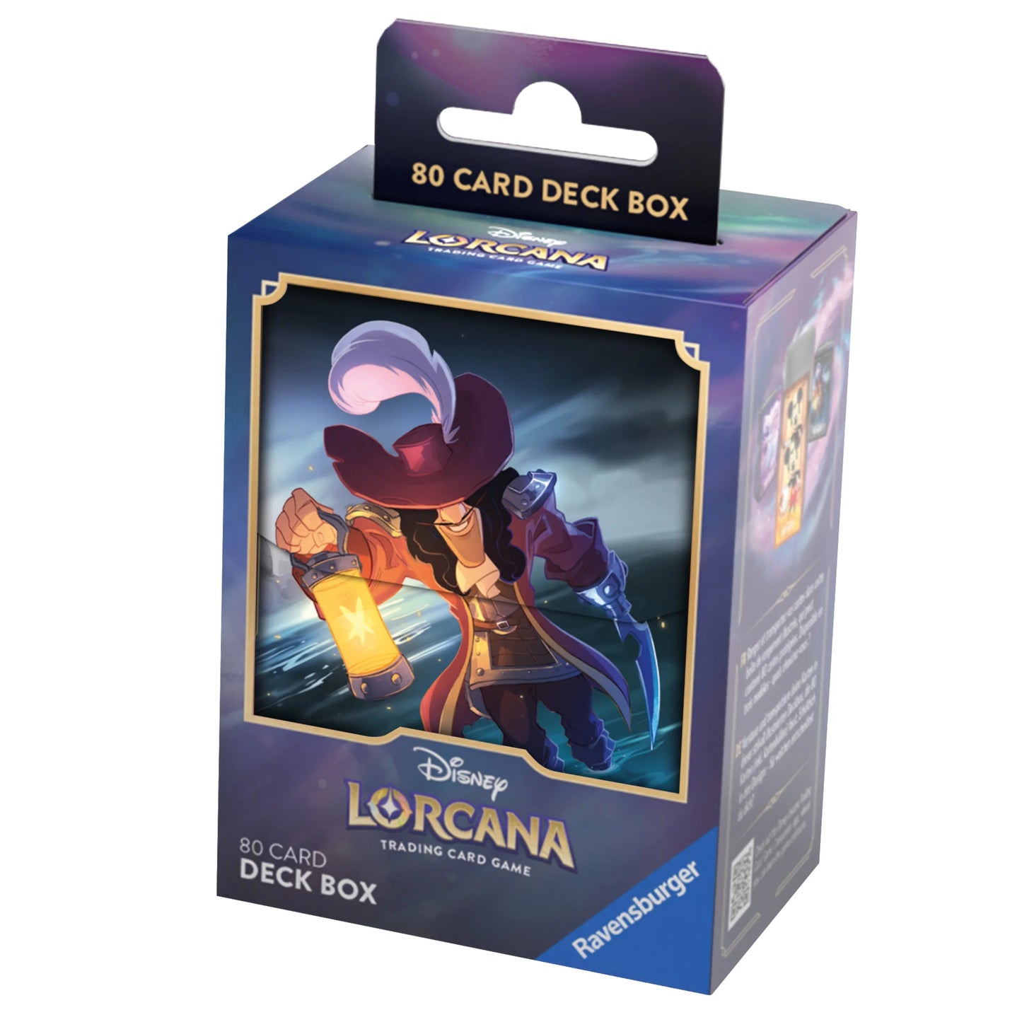 Disney Lorcana Captain Hook 80+ Deck Box