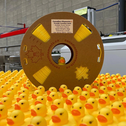 Canadian Filaments PLA - Rubber Duck Yellow - 1.75mm / 1 kg