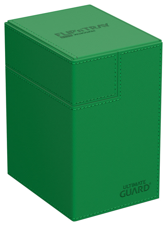 Ultimate Guard Flip N Tray Deck Case Monocolor Green 133+