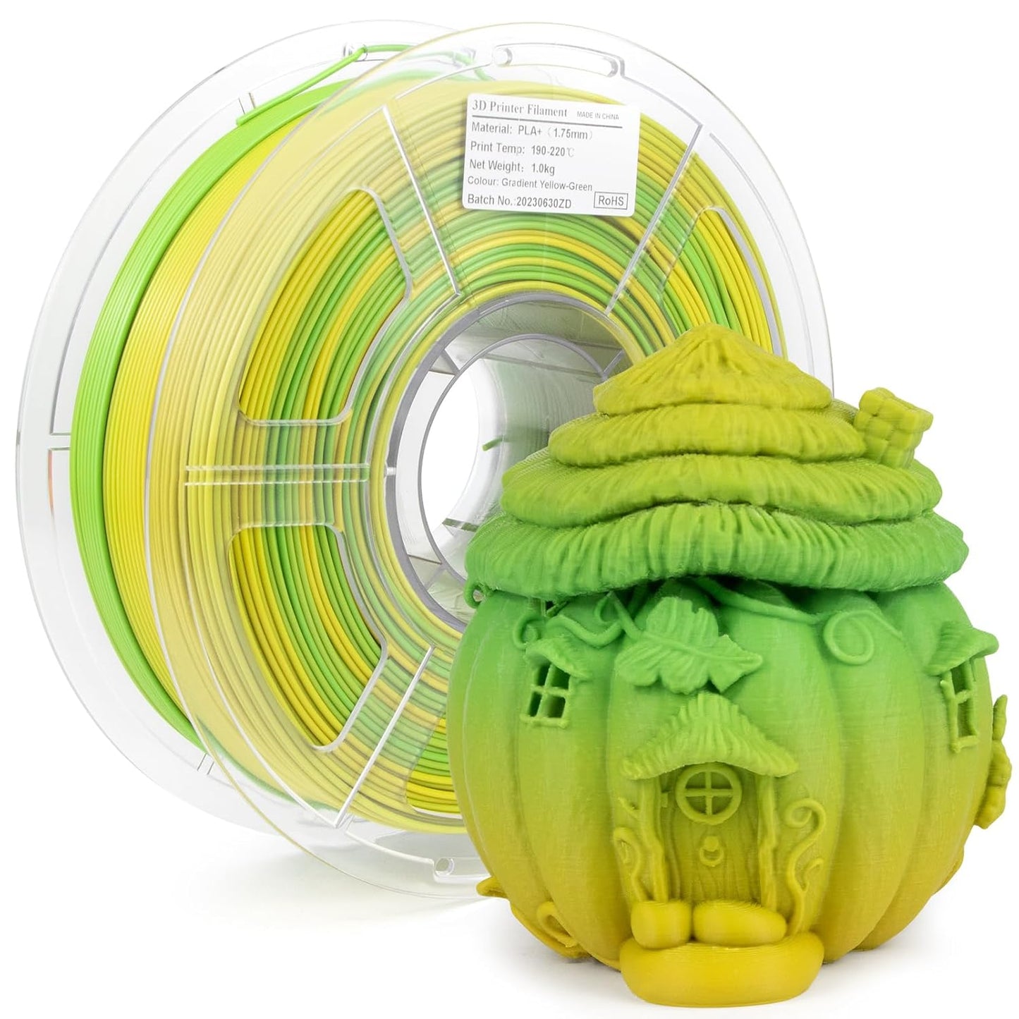 Galactic3D - (Yellow + Green) Matte Gradient 1kg PLA+