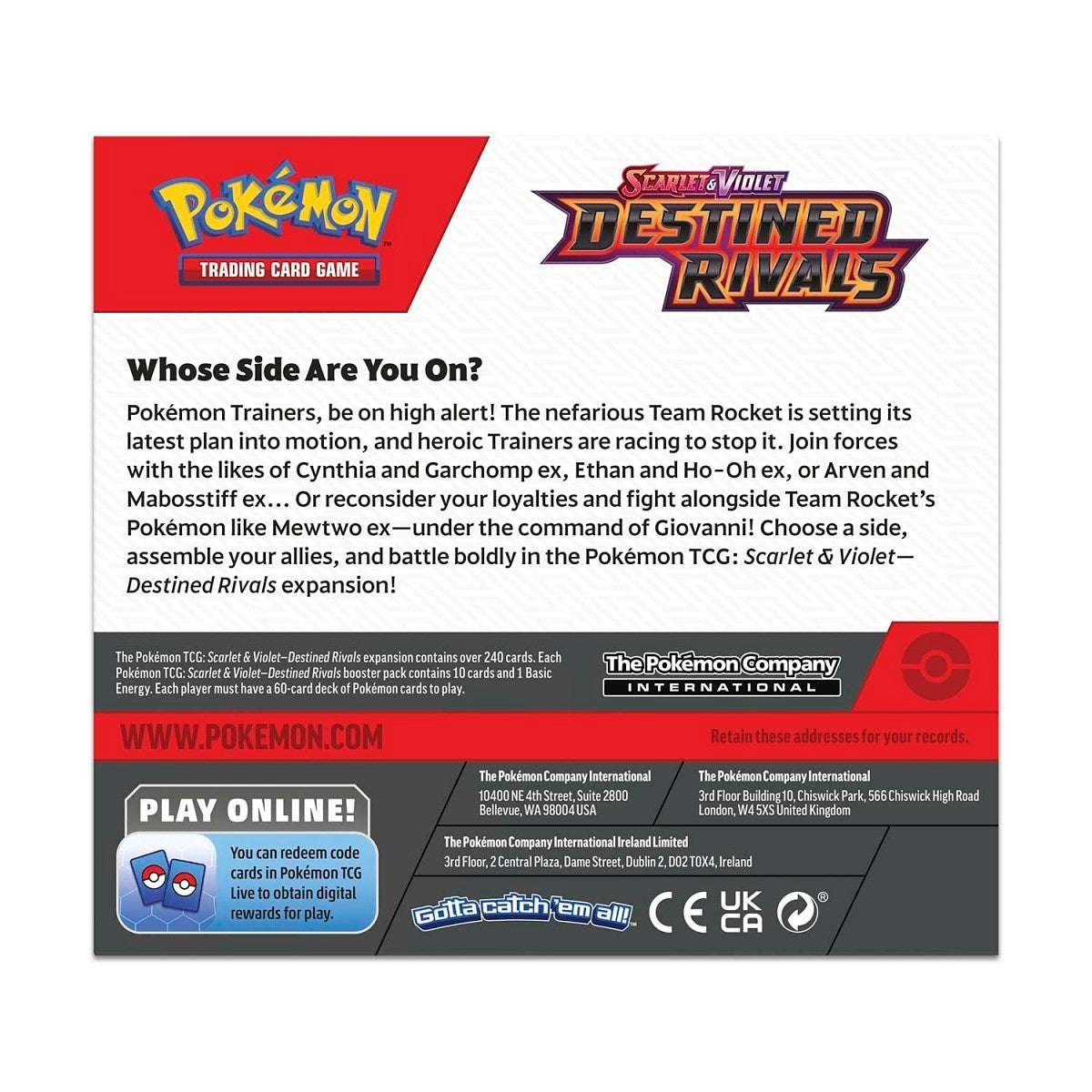 Pokémon TCG: Destined Rivals Booster Box