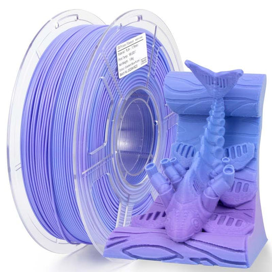 Galactic3D PLA+ | 1.75mm / 1 kg - Matte Gradient (Blue + Purple)
