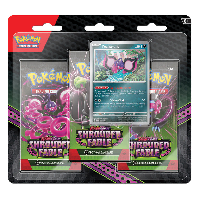 Pokémon TCG: Shrouded Fable 3-Pack Blister (Pecharunt)