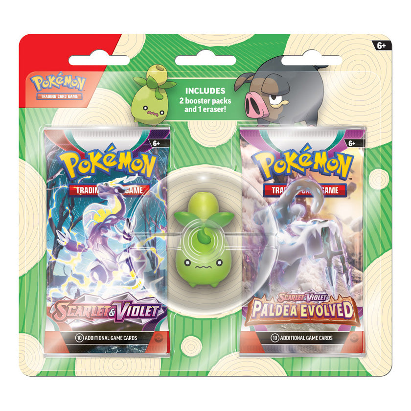 Pokémon TCG: Back to School Eraser Blister Pack 2023 (Smoliv)