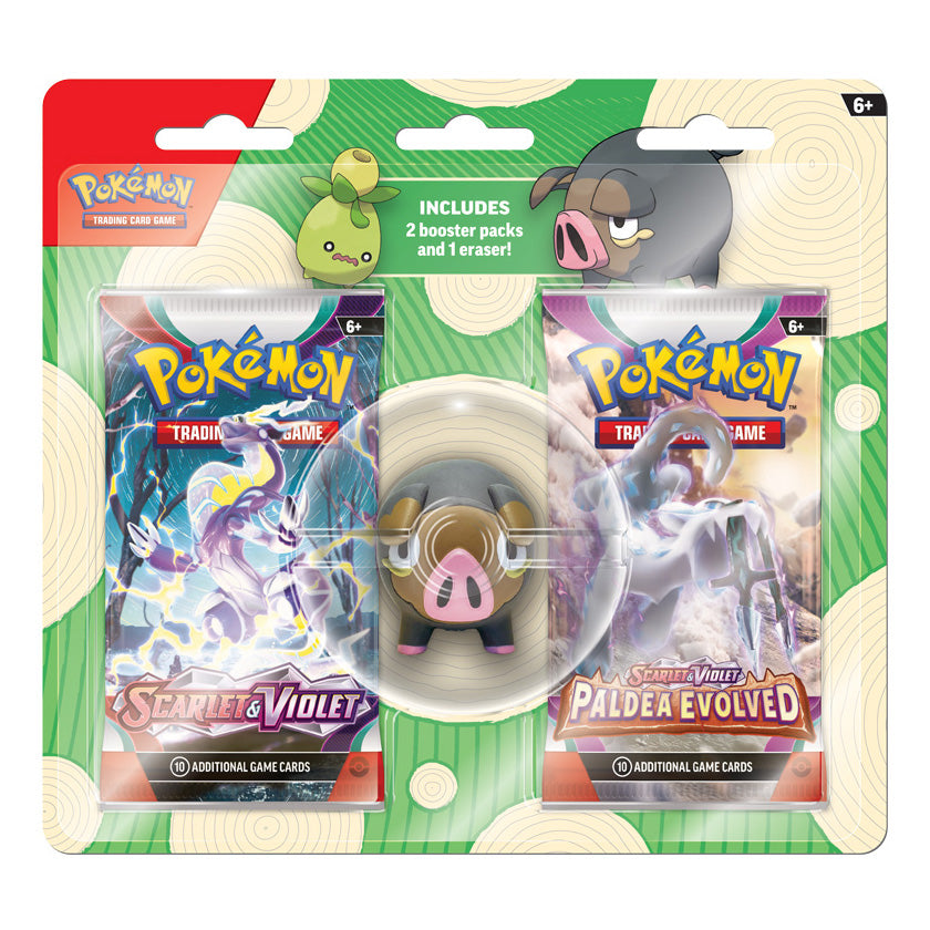 Pokémon TCG: Back to School Eraser Blister Pack 2023 (Lechonk)
