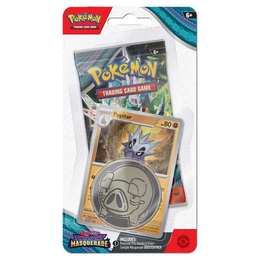 Pokémon TCG: Twilight Masquerade Checklane Blister (Pupitar)