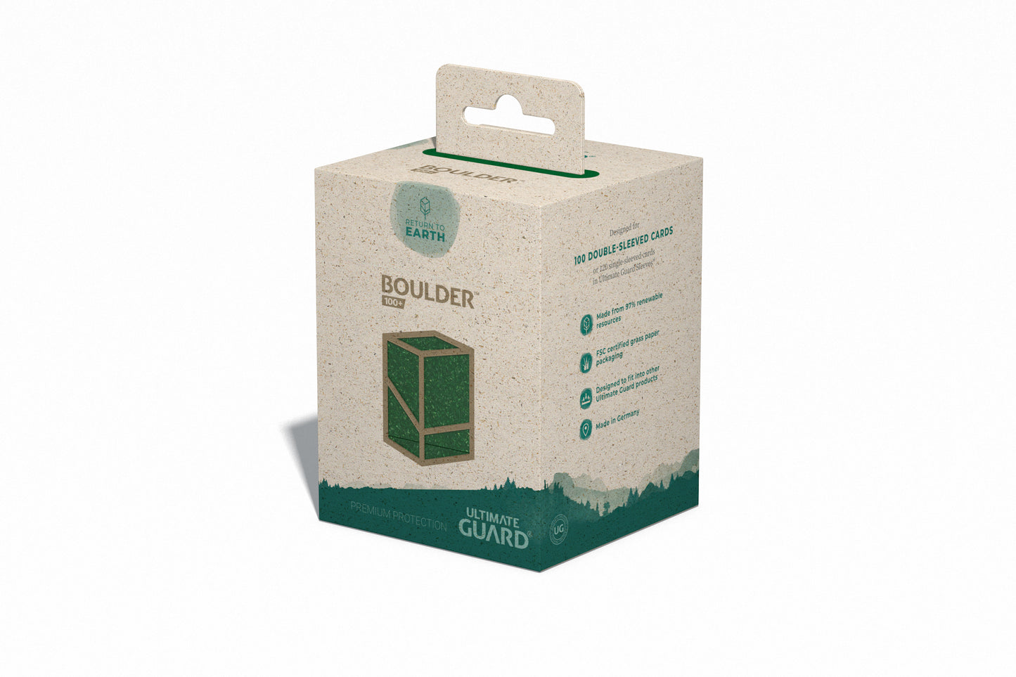 Ultimate Guard Return To Earth Deck Case Green (100+)