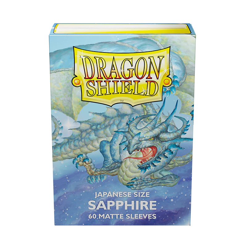 Dragon Shield - Sapphire - Classic Sleeves (100 Count - Japanese Size)