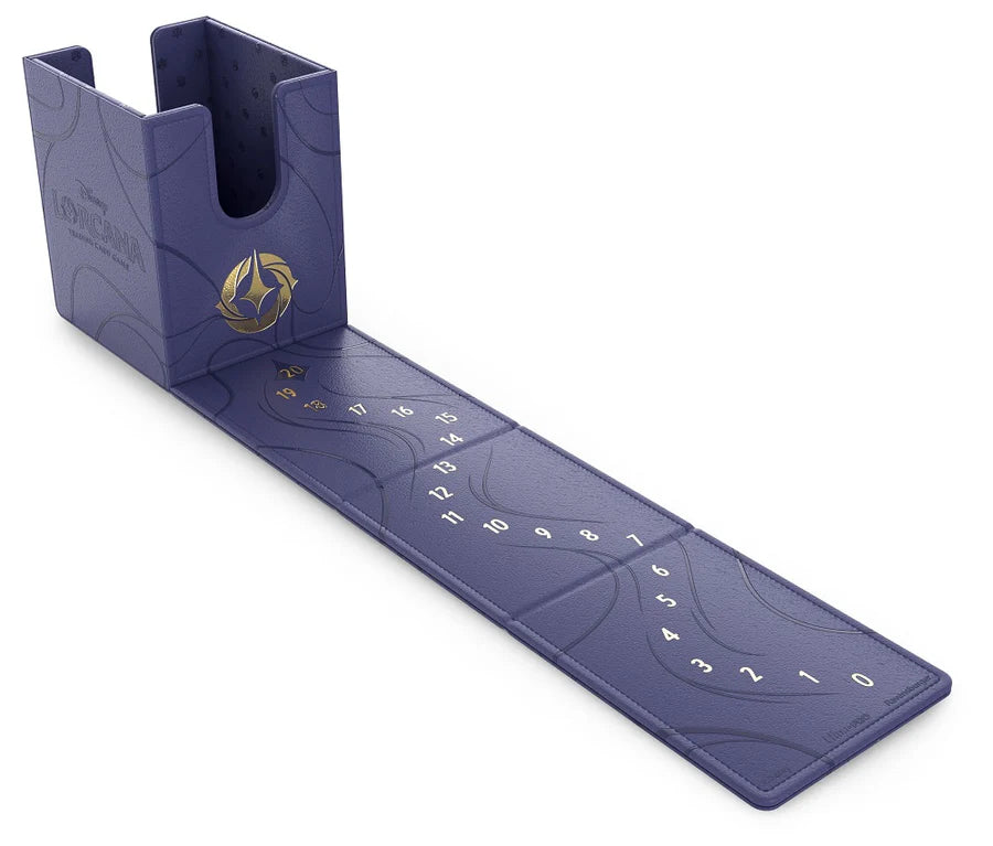 Disney Lorcana Premium Deck Box with Built-In Lore Tracker