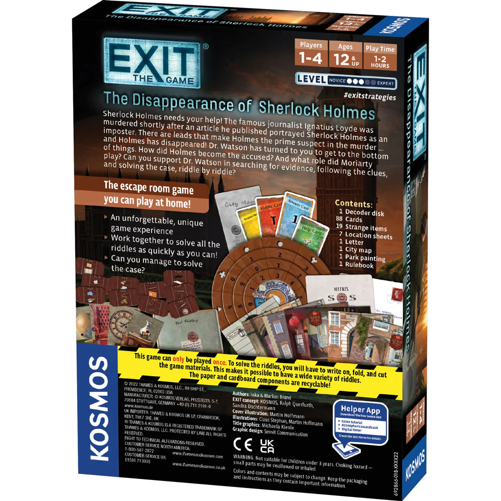 Exit: The Disappearance of Sherlock Holmes