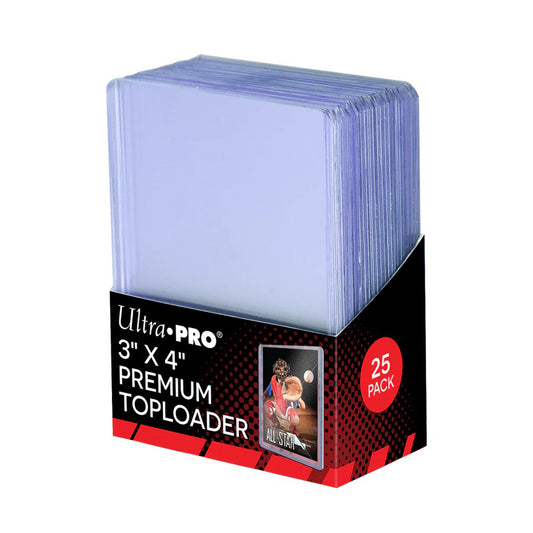 UltraPro 3" x 4" Premium Toploaders (Pack of 25)