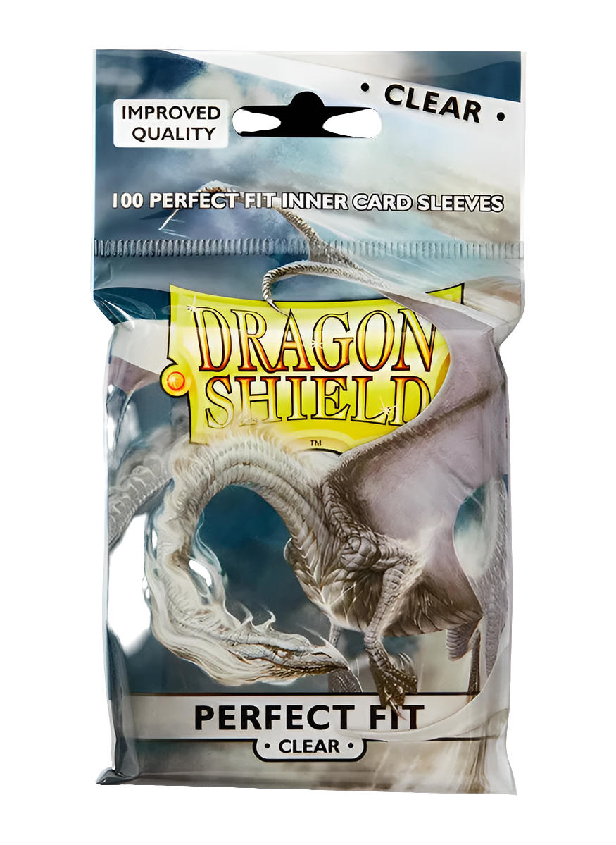 Dragon Shield Sleeves - Perfect Fit - Clear (100 Count - Standard Size)