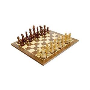 WE Games | Chess Set - 15" Walnut Wood - Board Game