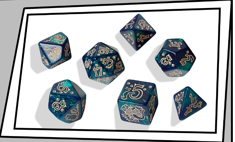 Jumbo Cats Dice Set Whiskers