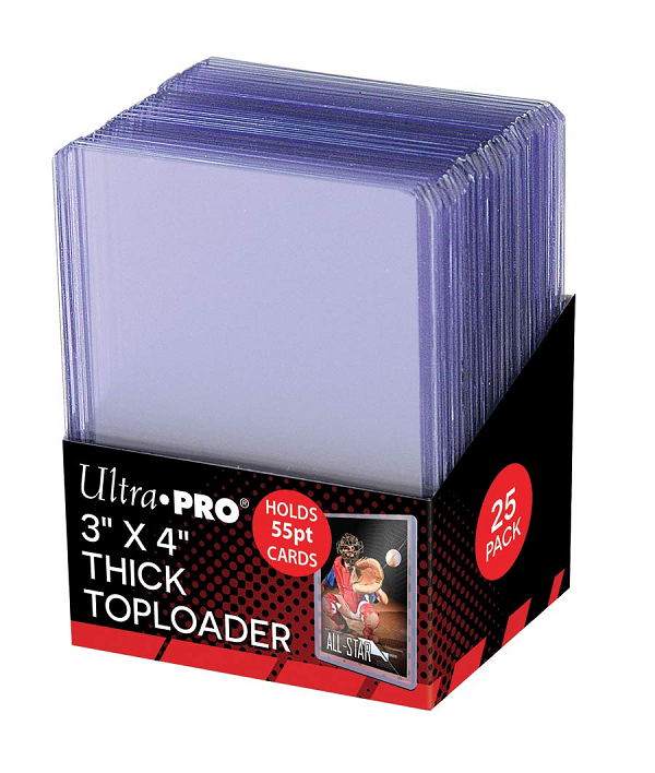 Ultra Pro 3" x 4" Thick Top loader 55pt 25ct