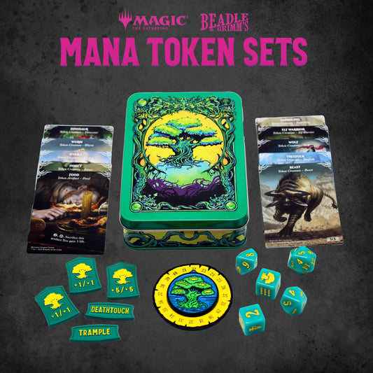 Beadle & Grimm's Magic the Gathering Mana Token Set - Green