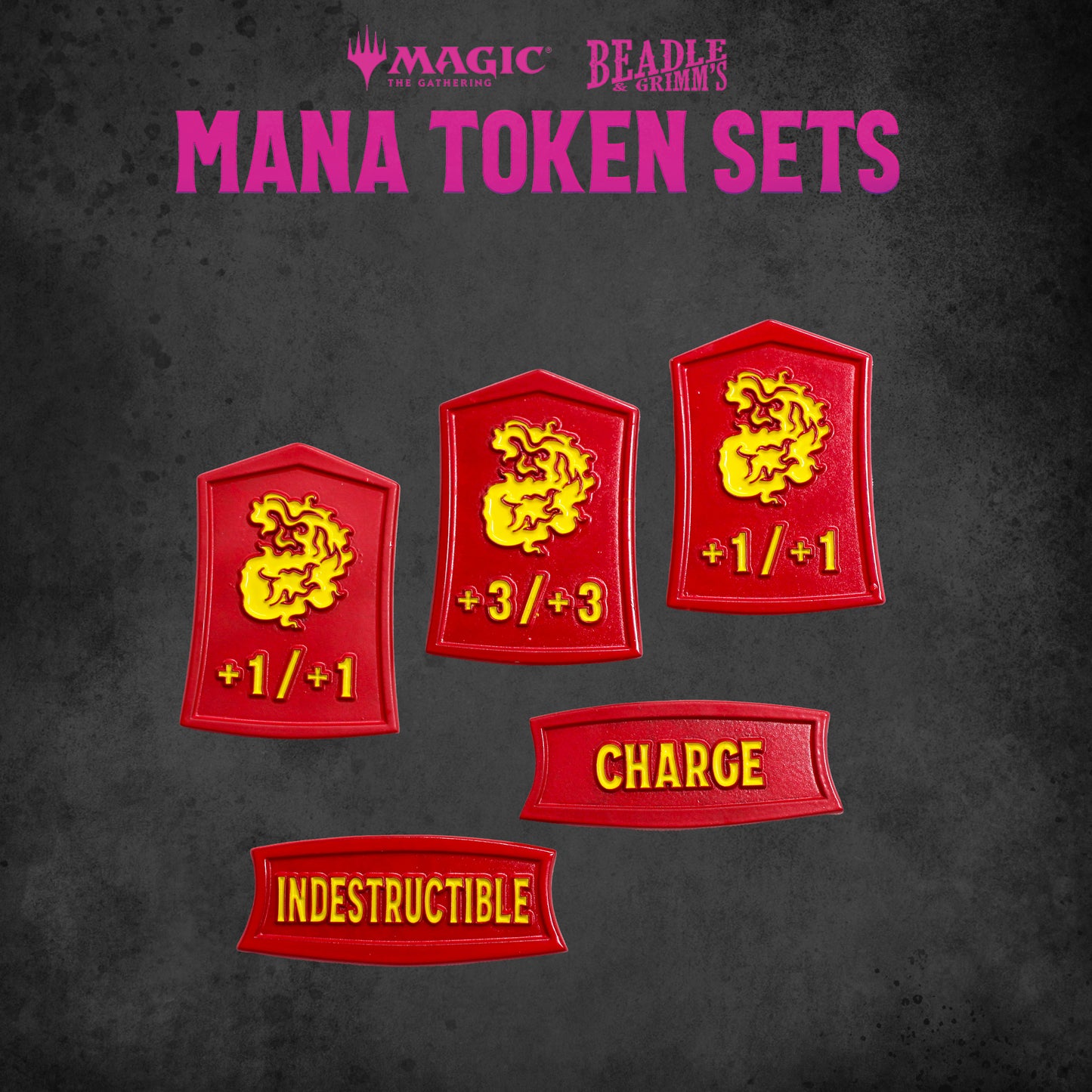 Beadle & Grimm's Magic the Gathering Mana Token Set - Red