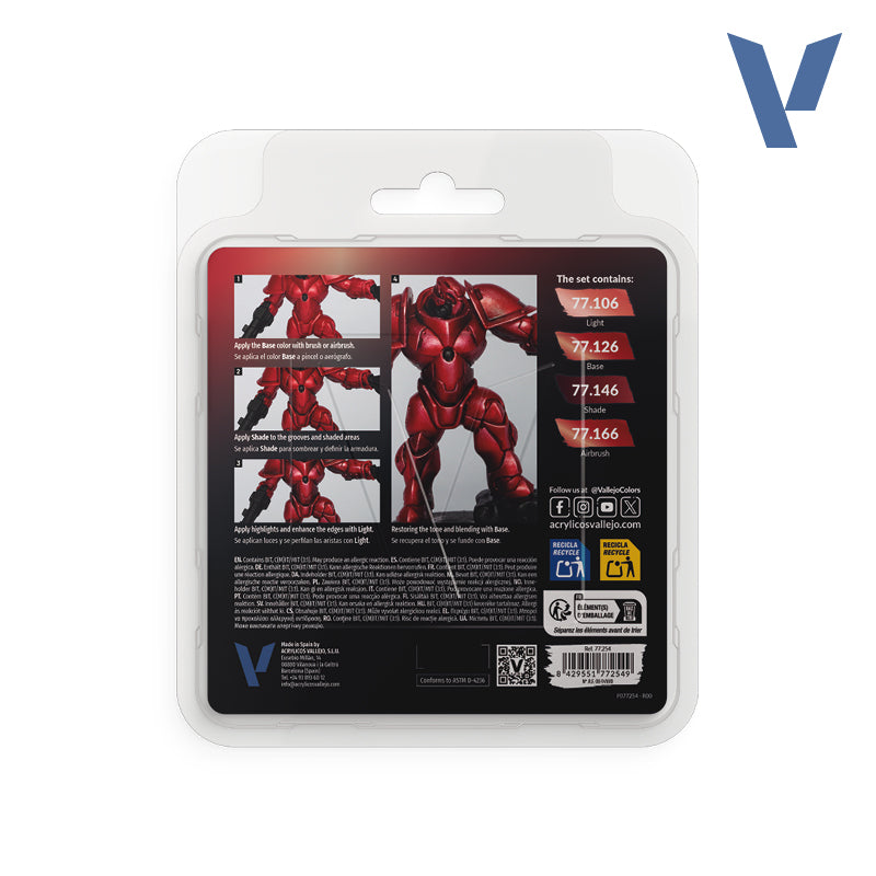 Vallejo: True Metallic Metal Ruby Red Paint Set product image 2