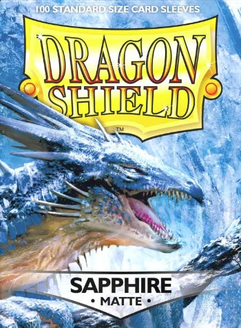Dragon Shield - Sapphire - Matte Sleeves (100 Count - Standard Size)