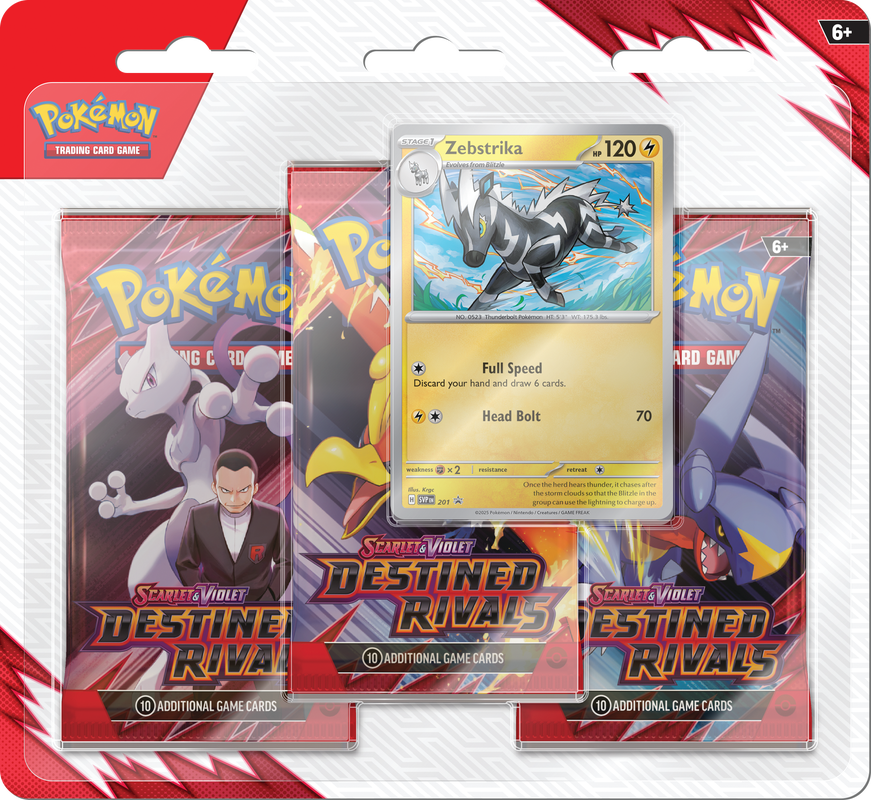 Pokémon TCG: Destined Rivals 3 Pack Blister
