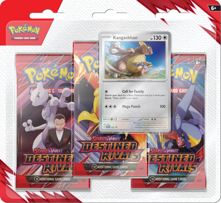 Pokémon TCG: Destined Rivals 3 Pack Blister