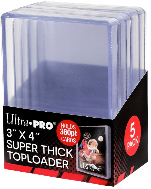 Ultra Pro 3" x 4" Super Thick Top Loader 360PT 5CT